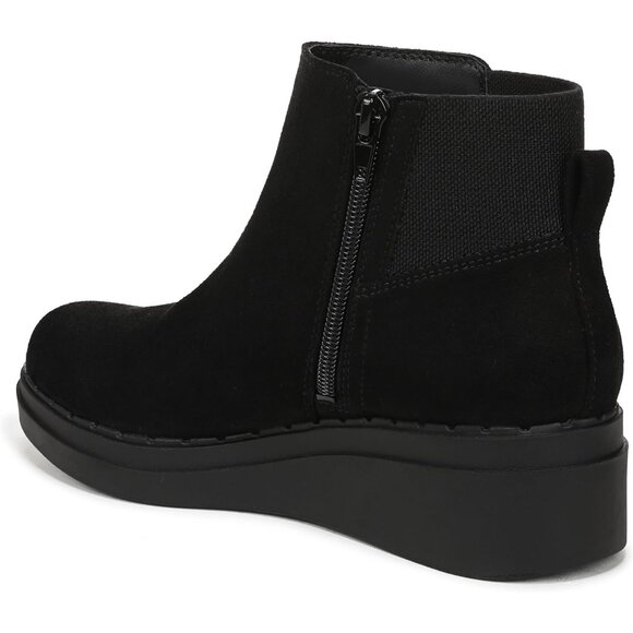 Elegant Women's Dubliner Wedge Boots - Black 2 1/4'' Comfort Ankle Booties - Picture 8 of 9